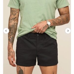 chubbies Black Flat Front Men's Shorts